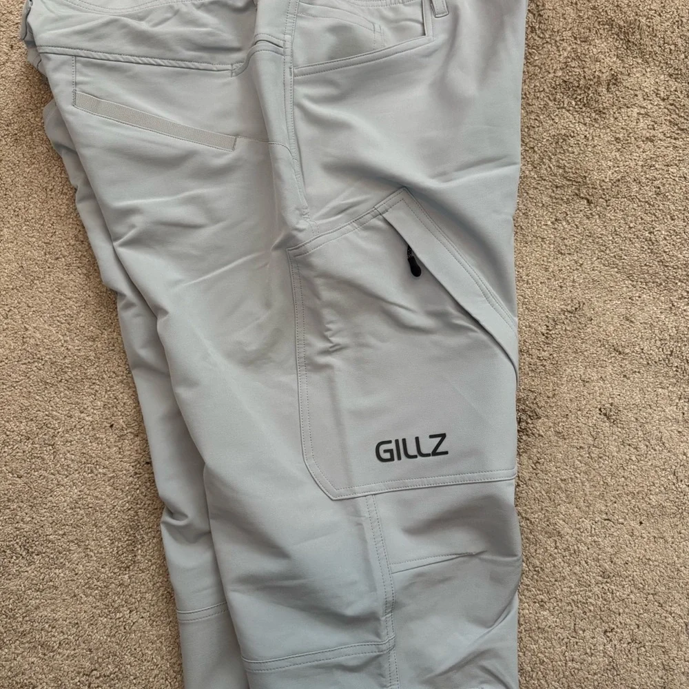 (NWOT) Gillz Grey Mens Tournament Pants Technical Outdoor Fishing Size XXL